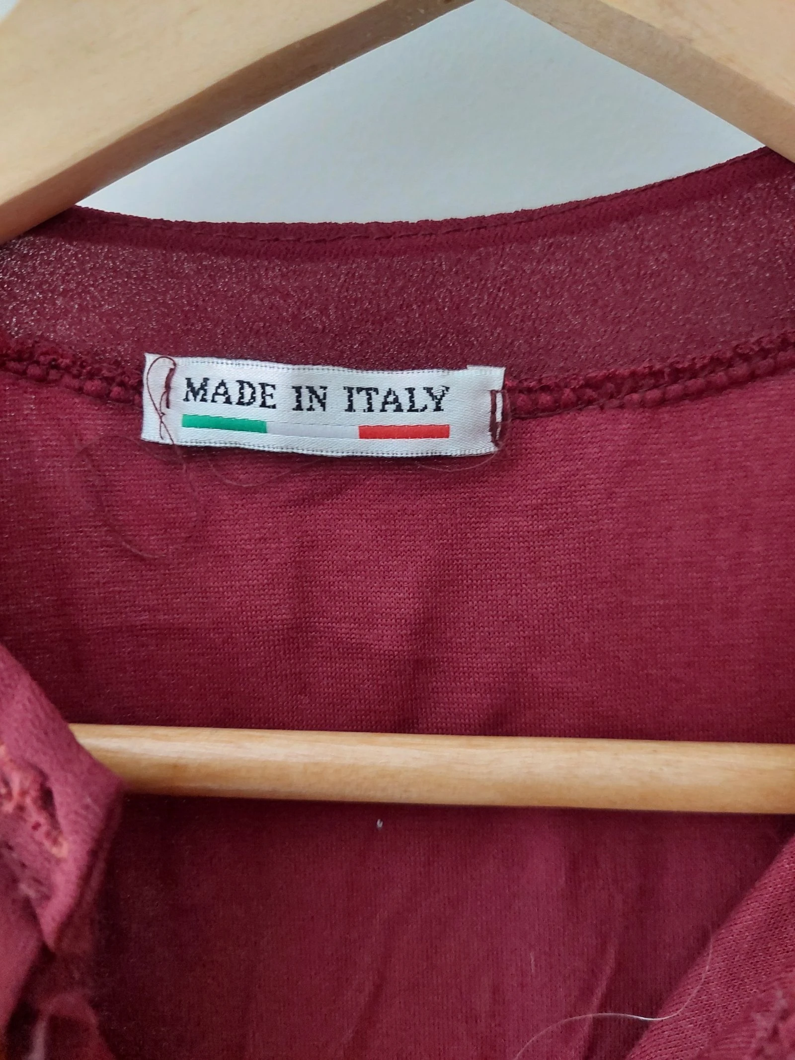 Fabriqué en Italie - Blouse bordeaux – photo 5